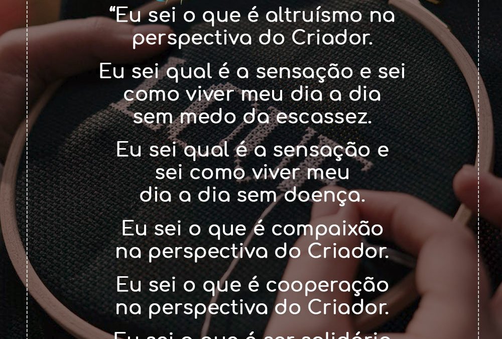 VOCÊ SE ACHA ALTRUÍSTA?